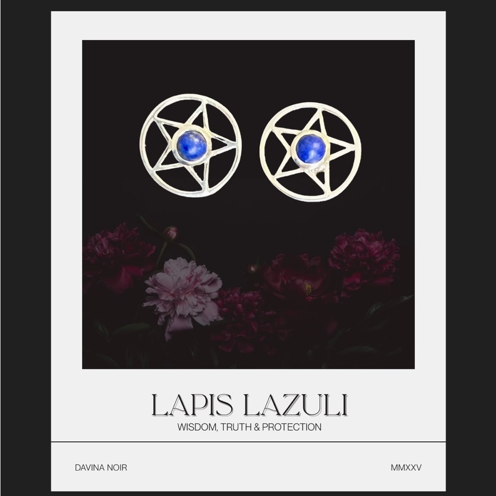 Lapis Lazuli 925 Sterling Silver Earrings